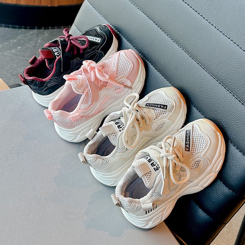 Spring Mesh Sneaker Casual Elastic Torre Shoes Breathable Single Mesh Running Shoes For Small And Medium-Sized Children - Image 3