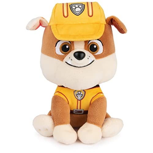 GUND Official PAW Patrol Rubble in Signature Construction Uniform Plush Toy Stuffed Animal for Ages 1 and Up 6 Styles May Vary - Image 1