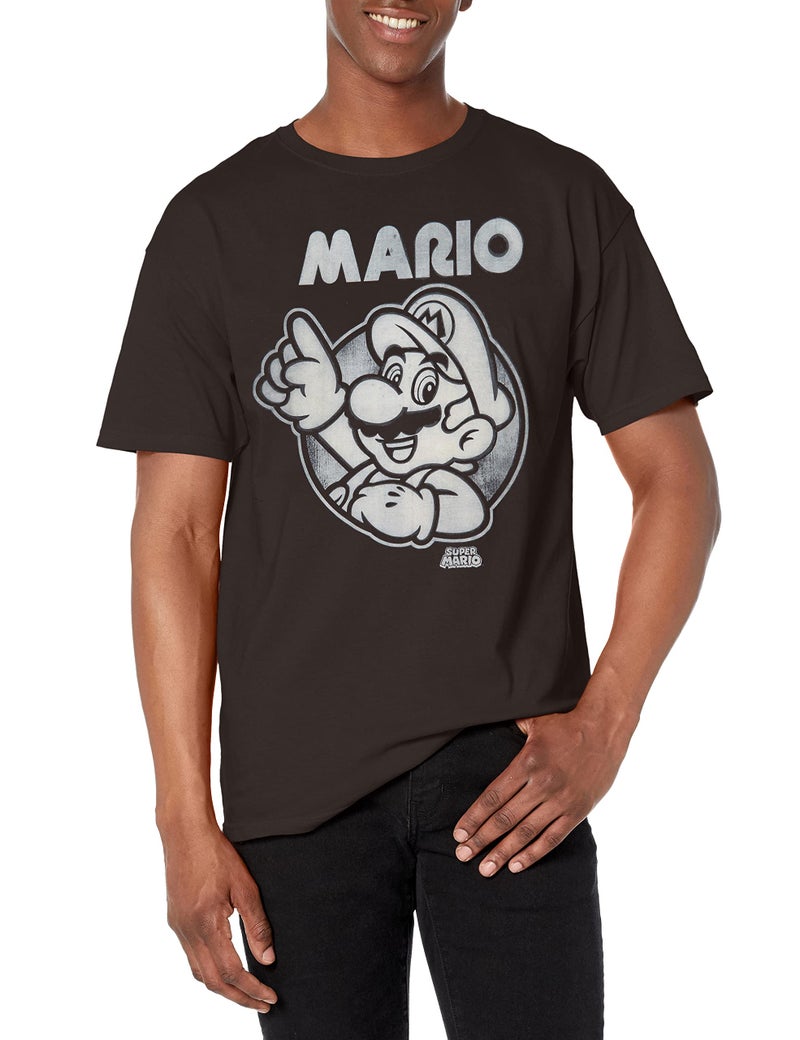 Nintendo Men's So Mario T-Shirt, 3X-Large, Black - Image 1