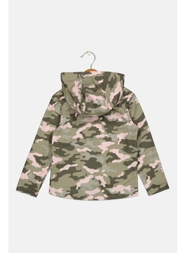 Body Glove Kids Girl Camouflage Jacket, Olive  - Image 2