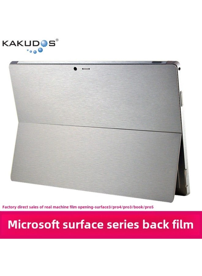 Generic For Microsoft Surface Pro11 Back Film Go4 Flat Back Film Pro9 Fuselage Shell Film Wholesale-Color:Surface Pro X (this Model, Only Back Stickers, No Side Stickers)-Dimensions:Flash Diamond Texture Black (Back Sticker + Side Sticker)  - Image 1
