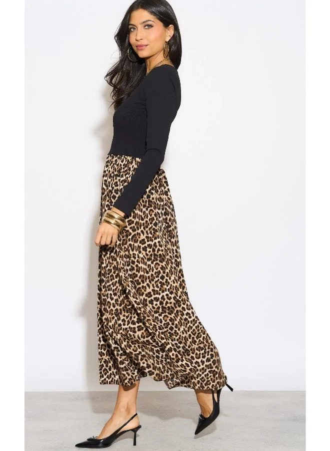 Hoxton Gal Leopard Print Dress