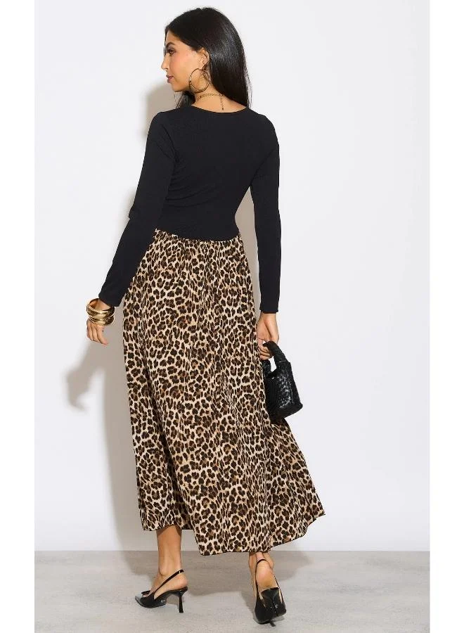 Hoxton Gal Leopard Print Dress