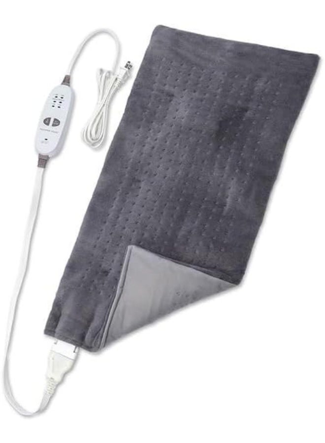 Premium Electric Heating Pad with Vibration Massage – Dual-Action Thermal Wrap with 3 Heat & 3 Massage Settings – Luxurious Velvet Fabric for Muscle Relief & Deep Relaxation - Image 1