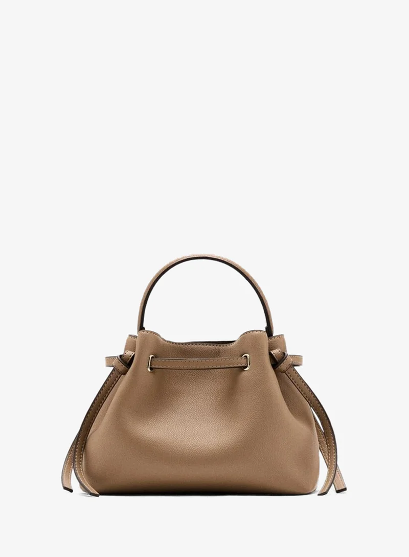 MANGO Faux-Leather Bucket Handbag