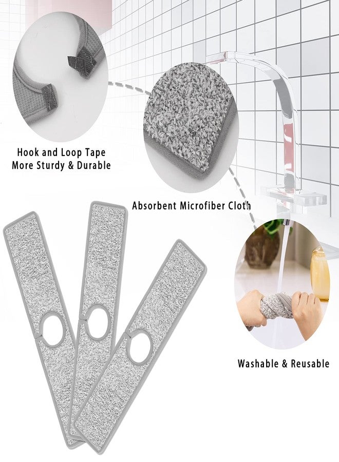 YBB 3 Pack Faucet Mat Splash Guard for Kitchen Sink, 18.5 x 4 Inch Faucet Handle Drip Catcher Tray Absorbent Mat for Kitchen, Bathroom, and RV - Image 3