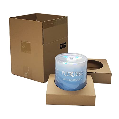 PlexDisc DVD+R 4.7GB 16x Recordable Media Silver Top Disc - 100 Disc Spindle (FFP) 63C-115-BX Black - Image 2
