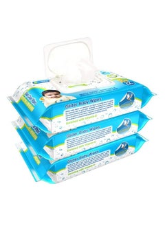 GLIDER Baby Wipes With Moisture Lock Flip Top Contains Aloe Vera & Vitmain E Ph Balanced With No Parabens & Chlorine (Pack Of 3 (216 Wipes))  - Image 2