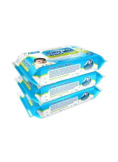 GLIDER Baby Wipes With Moisture Lock Flip Top Contains Aloe Vera & Vitmain E Ph Balanced With No Parabens & Chlorine (Pack Of 3 (216 Wipes))  - Image 3