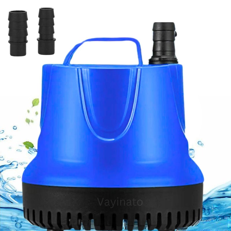 VAYINATO ® MY-35D | 35 WATTS | 2500L/Hr | Lifts Upto 2.5M Submersible Bottom Suction Water Pump with 2-Nozzles, Perfect for Fish Tank, Pond, Aquarium, Hydroponics and Water Fountains - Image 1