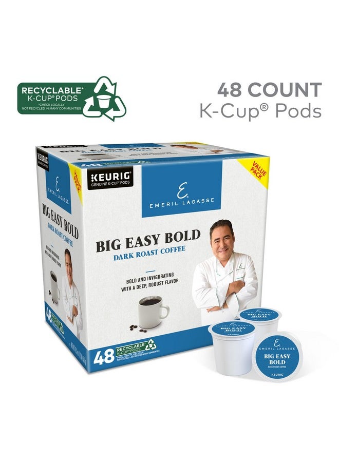 Emeril Lagasse - Emeril Big Easy Bold Single-Serve Keurig K-Cup Pods, Dark Roast Coffee Pods, 48 Count - Image 1