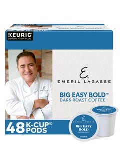 Emeril Big Easy Bold Single-Serve Keurig K-Cup Pods, Dark Roast Coffee Pods, 48 Count