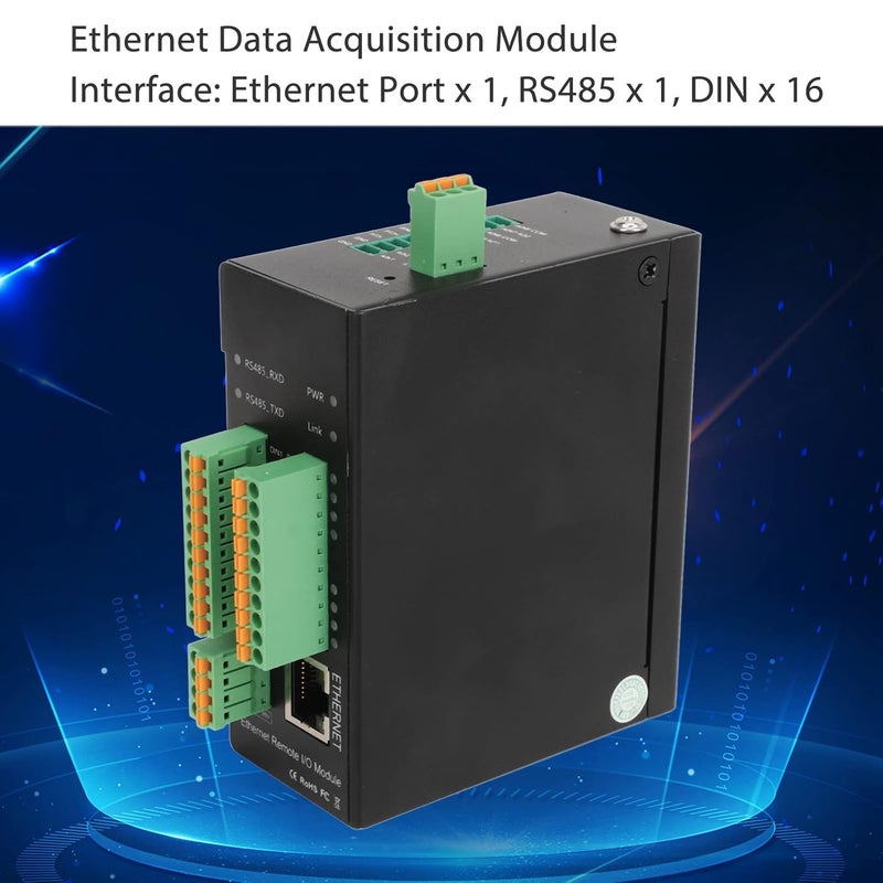 كلاراكو وحدة الإدخال والإخراج عن بُعد إيثرنت M410T، محول وسائط إيثرنت، وحدة بيانات اكتساب الإرسال 16 DIN، لـ Modbus AC100‑240V - Image 3