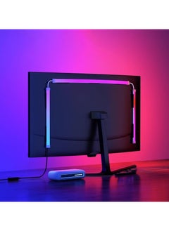 Monitor Led Backlights, Led Strip Lights That Sync with Screen Color or Music, Rgbic Computer Light Bar Behind Monitor, Leds for Desk Gaming, Supports Pc or Mac 24 In