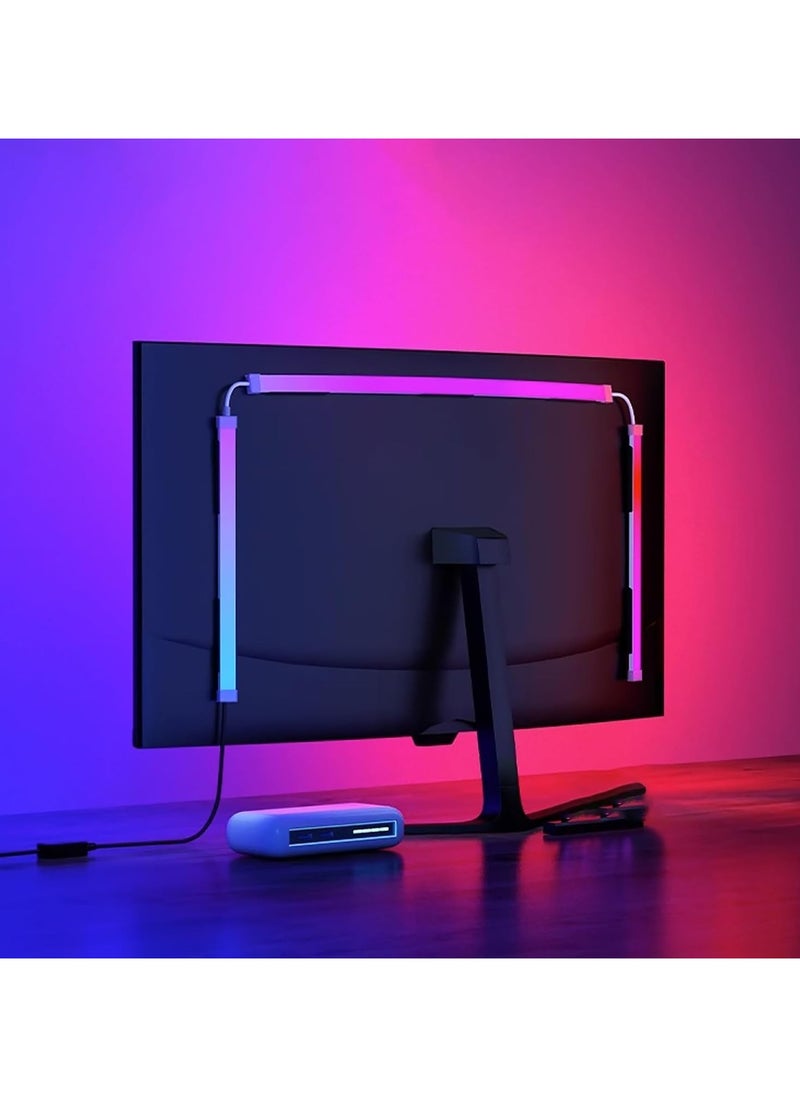 Skydimo - Monitor Led Backlights, Led Strip Lights That Sync with Screen Color or Music, Rgbic Computer Light Bar Behind Monitor, Leds for Desk Gaming, Supports Pc or Mac 24 In - Image 1
