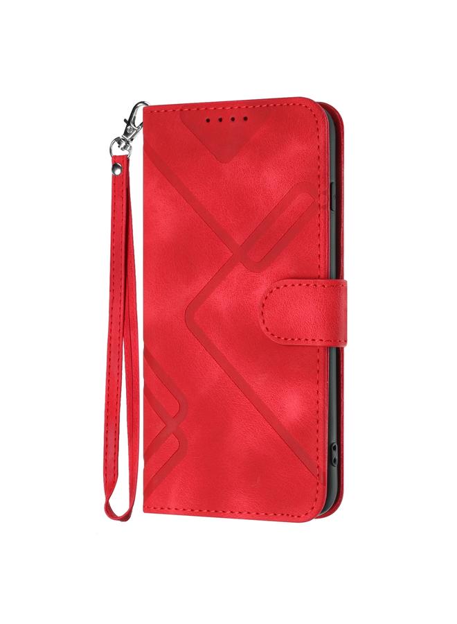 S-TOP Case For Google Pixel 9 Pro Line Pattern Skin Feel Leather Phone Case - Image 2