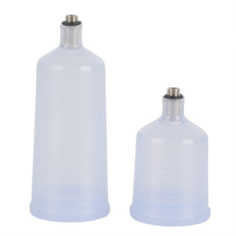 2PCS / Set Plastic Spray Paint Gun Airbrush Cup Pot Fastmover Threaded Connector Part - Image 1