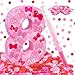 Lcoor Pink Bow 8th Birthday Decorations 1575inch Bow Number 8 Piata with Blindfold Stick and Confetti for Pink Bow Birthday Party Supplies 8 - Image 2