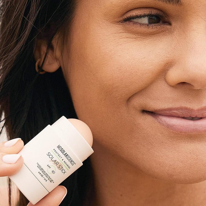 MDSolarSciences Tinted Solar Stick Mineral Sunscreen Stick SPF 40 WaterResistant Broad Spectrum UV Protection Hydrating Zinc Formula ReefSafe Vegan NonGreasy Sheer Tinted Finish 06 Oz - Image 3