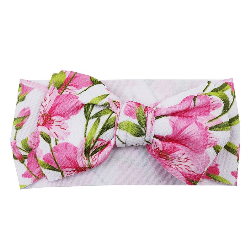 Children's Printed Bow Hairband Bohemian Baby Headband Baby Hairband - Image 1