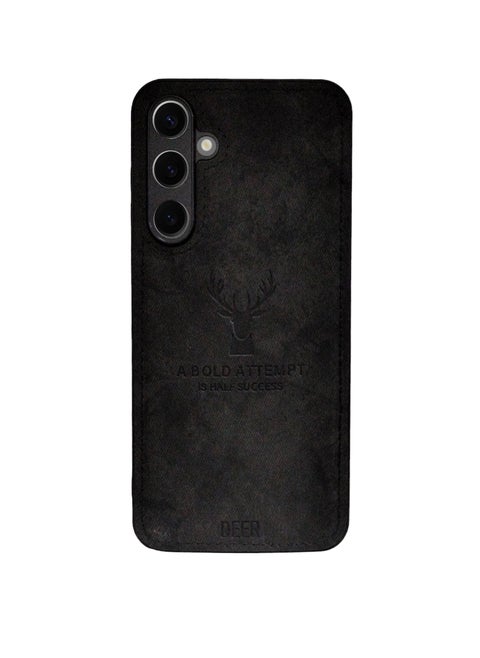 Digital Soft Texture Patterned Dirt-Resistant, Anti-Shock, Anti-Fingerprint, Full Body Protective TPU Cloth Case for Samsung S21 FE (Black)