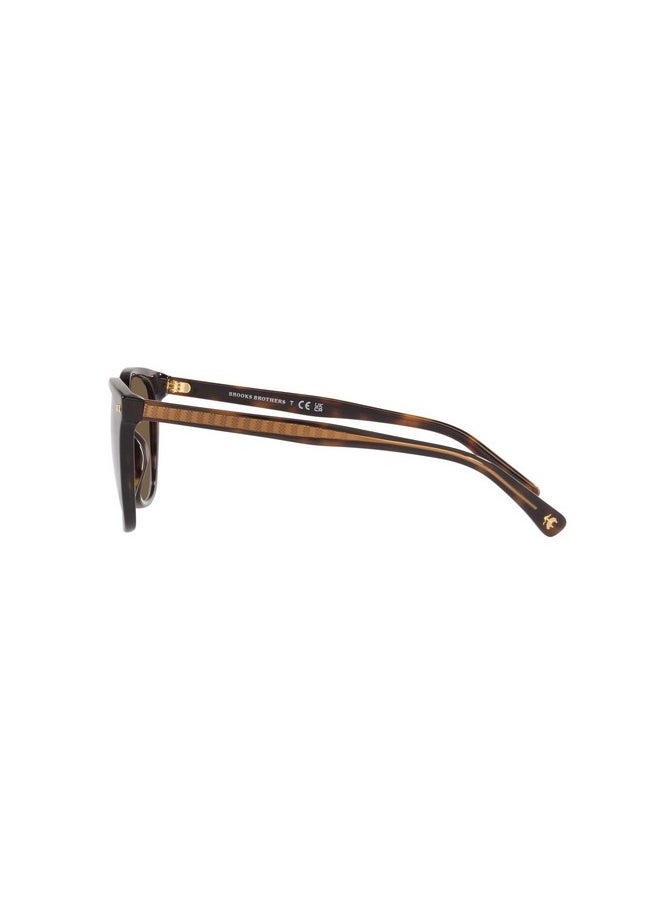 Brooks Brothers - Mens Bb5046 Square Sunglasses Warm Havana Brown 53 Mm - Image 1