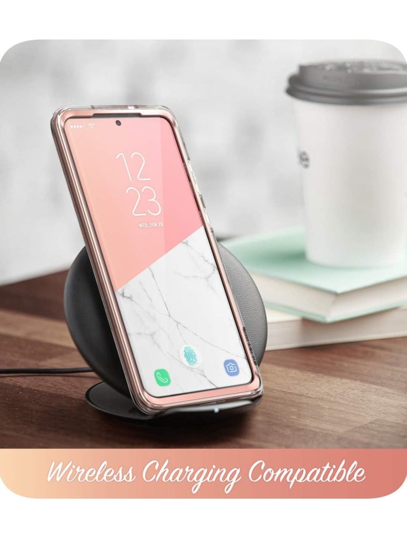 I-blason - Cosmo Series Case for Samsung Galaxy S20 5G Slim Stylish Protective Bumper Case with Built In Screen Protector Marble - Image 1