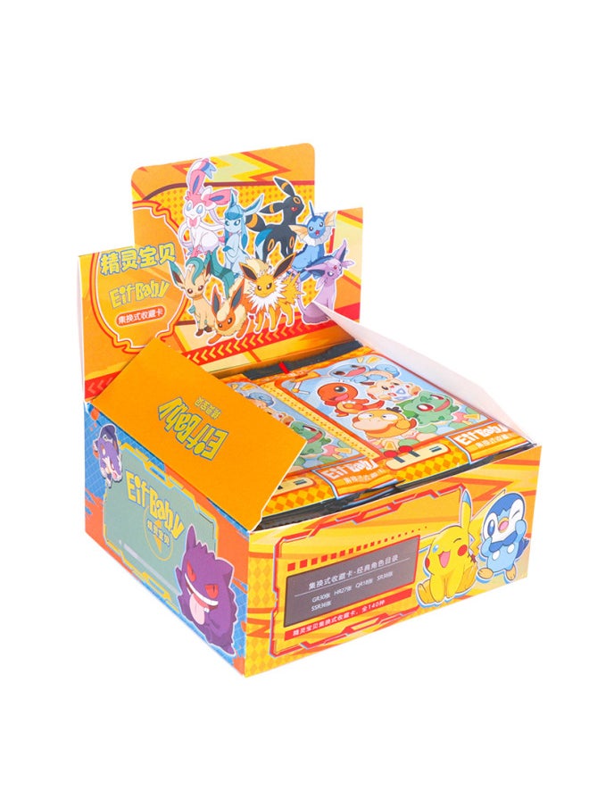 null - Mika First Play Elf Baby Collection Change Hidden Card Pikachu Character Card Reach Duck Fire Dragon Flash Card-Color:Elf Baby Set To Change Cards 1 Box 30 Packs - Image 1