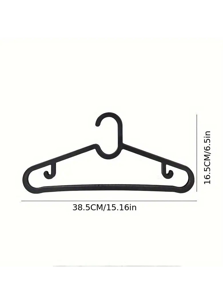 IEKA 10pcs Seamless Dry-Wet Dual-Use Clothes Rack, Solid Color Simple Wind Plastic Hangers, Home Storage Solution for Coats, Suits, and Dresses, Cupboard Organization | Modern Look | Durable Construction, Hangers for Clothes - Image 4