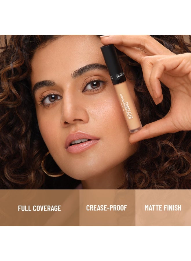 Swiss Beauty Liquid Light Weight Concealer With Full Coverage |Easily Blendable Concealer For Face Makeup With Matte Finish | Shade- Orange, 6g - Image 3