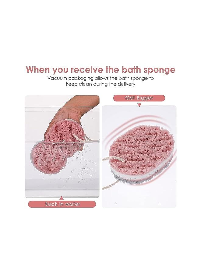 Zaboon 3 Pcs Bath Sponge For Women Sponge Loofah Body Scrubber Deep Exfoliation Shower Sponge For Body Large Group 1 - Image 3