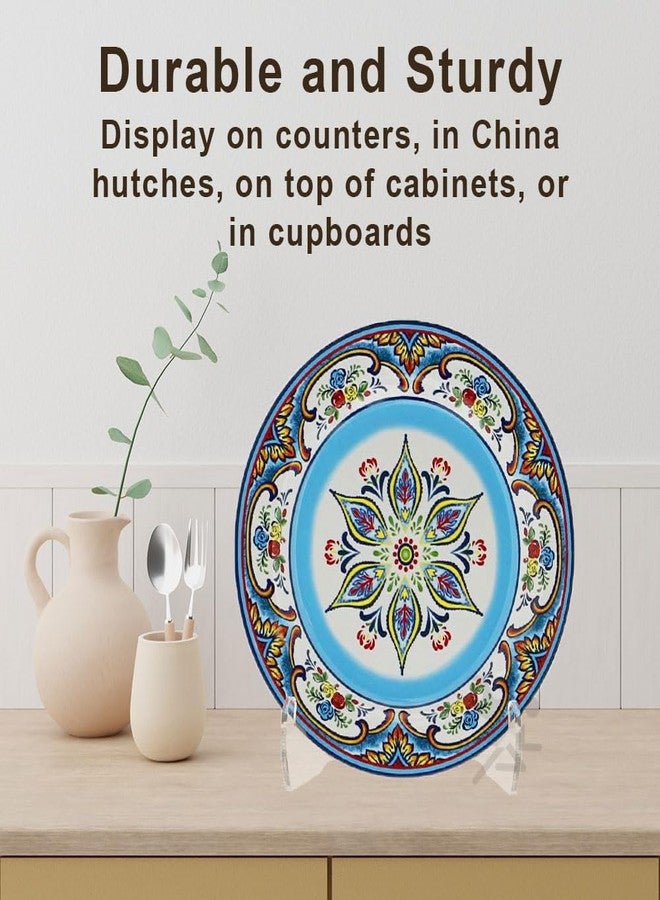 OnFireGuy Heavy Duty Plate Display Stand | 6-inch Clear Acrylic Easel for 7” - 10” Diameter Plates Photo Frames Books Plaques Tiles - Image 2