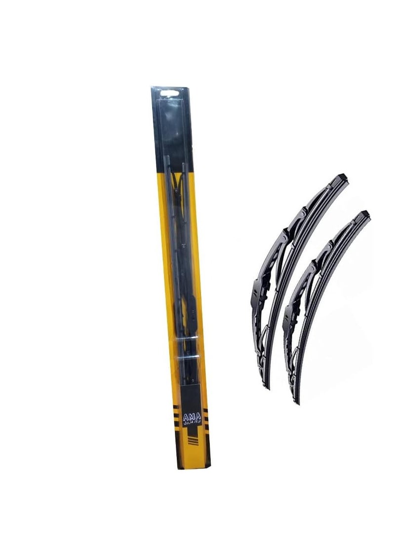 general brand A set of metal car windshield wiper blades, size 20 - Image 3
