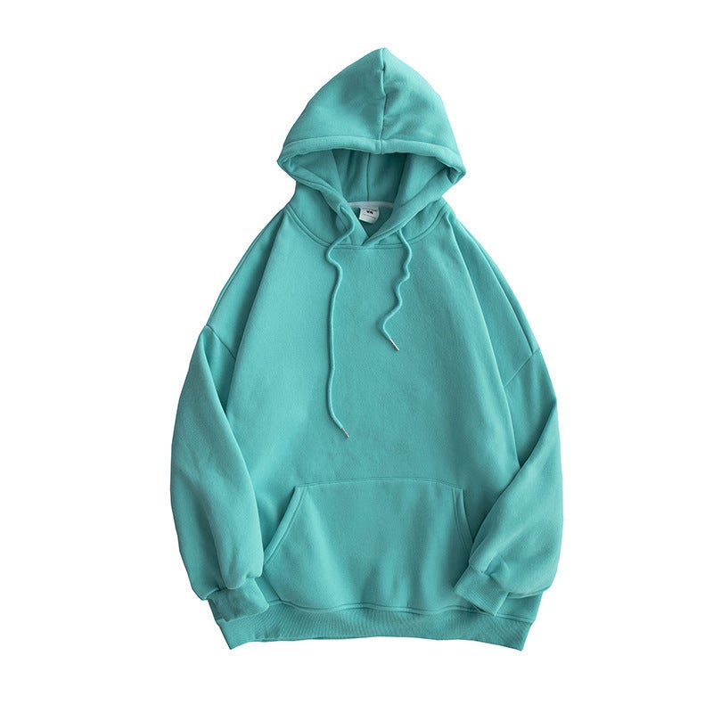 Hooded Sweatshirt Womens Korean-style Loose Spring and Autumn Thin Lazy Style Top 2024 New Design Niche Jacket Hooded lake blue