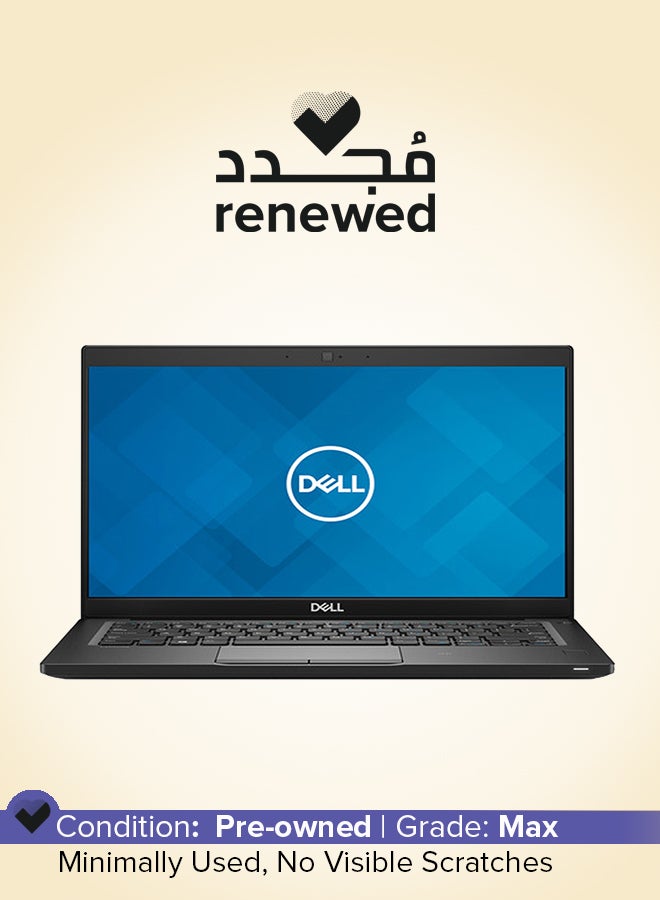 DELL Renewed - 7390 Laptop With 14-Inch HD LED Display,Core i5-8265U/DDR4/Quad Core/8th Gen/8GB RAM/256GB SSD/Windows 10 English black - Image 1