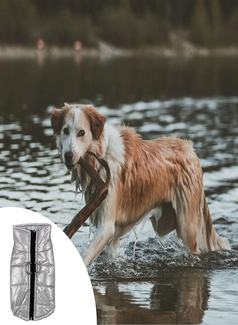 GGOOT Dog Winter Coat,Pet Reflective Jacket With Harness Hole - Dog Coat Warm Cotton Lined Vest Windproof Outdoor Apparel For Small Medium And Large Dogs - Image 3