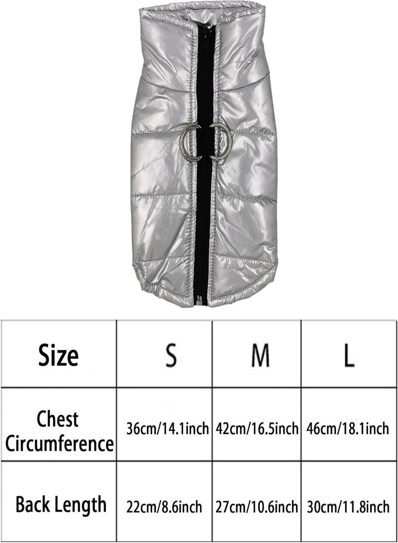 GGOOT Dog Winter Coat,Pet Reflective Jacket With Harness Hole - Dog Coat Warm Cotton Lined Vest Windproof Outdoor Apparel For Small Medium And Large Dogs - Image 4