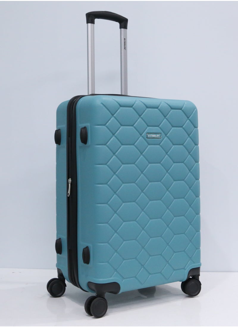 3 Piece ABS Hard side Trolley Luggage Set Spinner Wheels with Number Lock