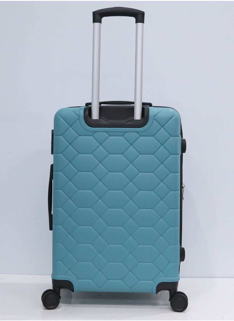 3 Piece ABS Hard side Trolley Luggage Set Spinner Wheels with Number Lock
