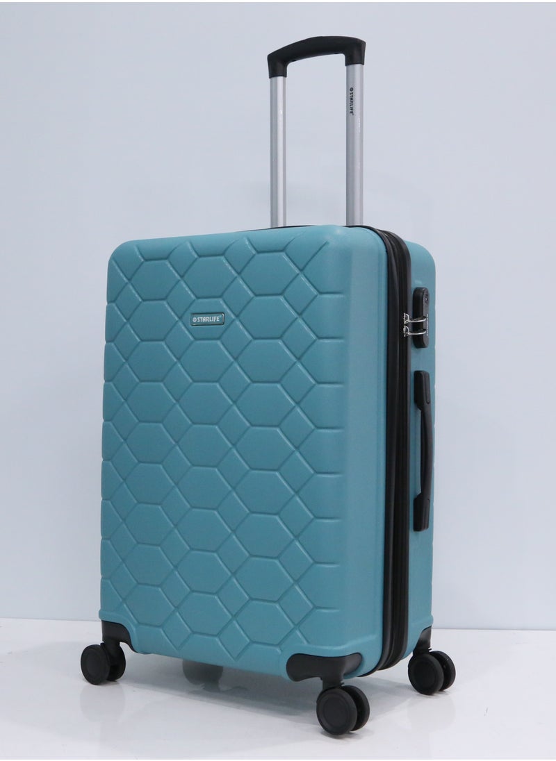 3 Piece ABS Hard side Trolley Luggage Set Spinner Wheels with Number Lock