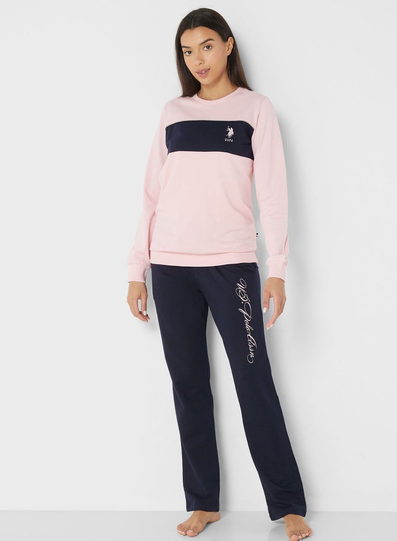 High Waist Logo Pyjama Set