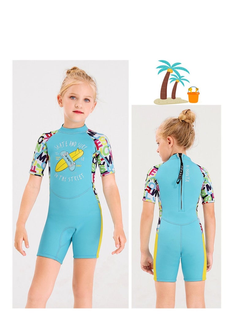 DIVE & SAIL 3Pcs Keep Warm Children Diving Suit Three-layer High Elastic Wetsuit For Boys And Girls Multicolour  - Image 2