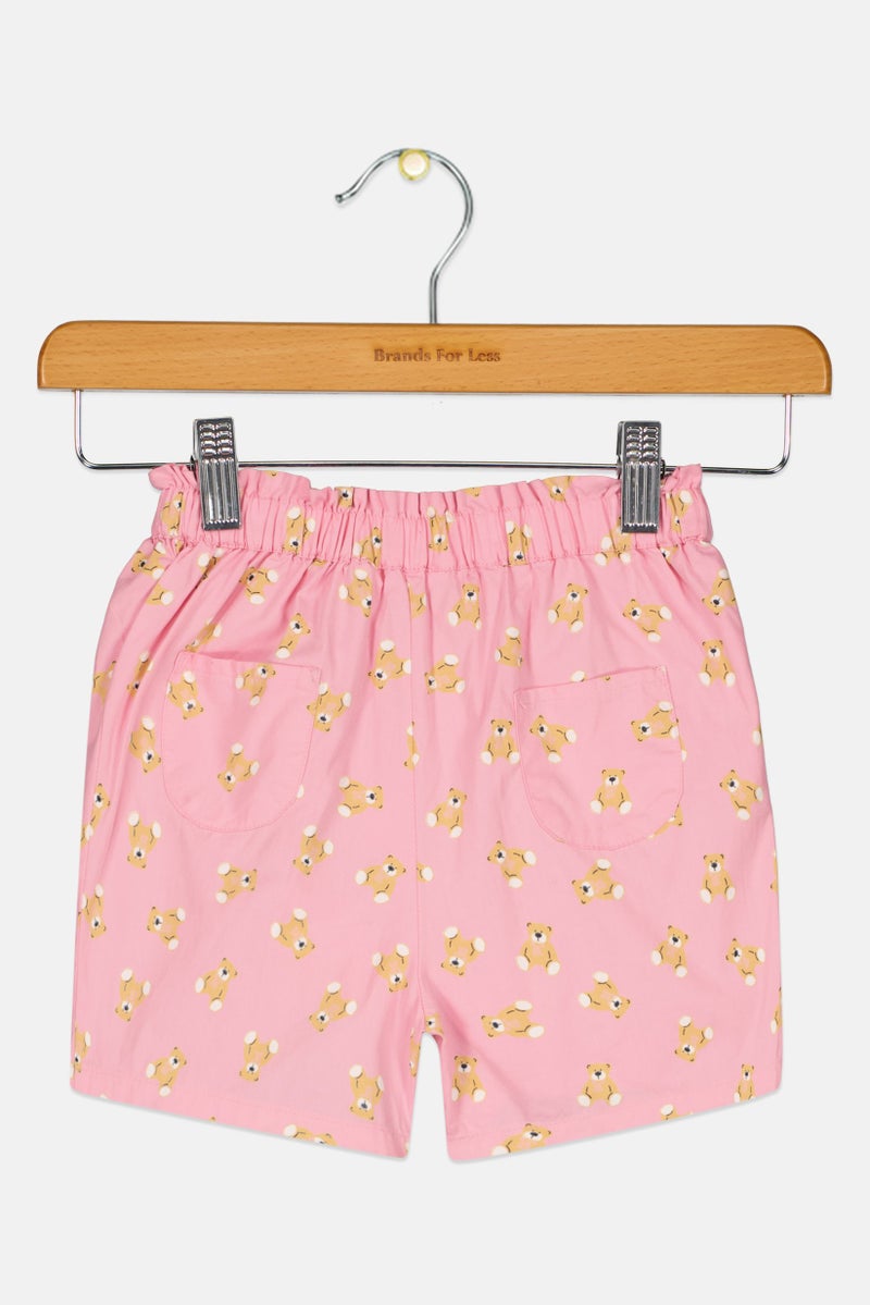 Hamleys Toddlers Girl Allover Print Basic Shorts, Multicolor - Image 3