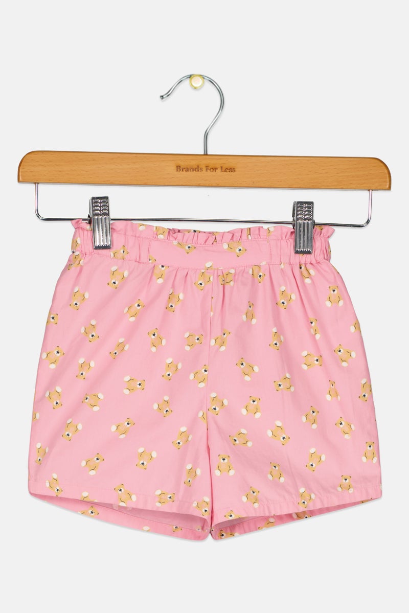 Hamleys Toddlers Girl Allover Print Basic Shorts, Multicolor - Image 2