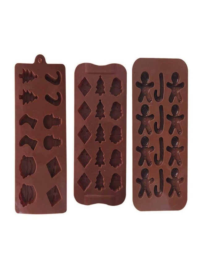 Barasti Chocolate Mould Silicone Chocolate Making Mould Food Grade Baking Mold Kitchen Tools for Homemade Chocolates Candy Christmas Desserts Flexible Reusable Baking Mold - Image 2