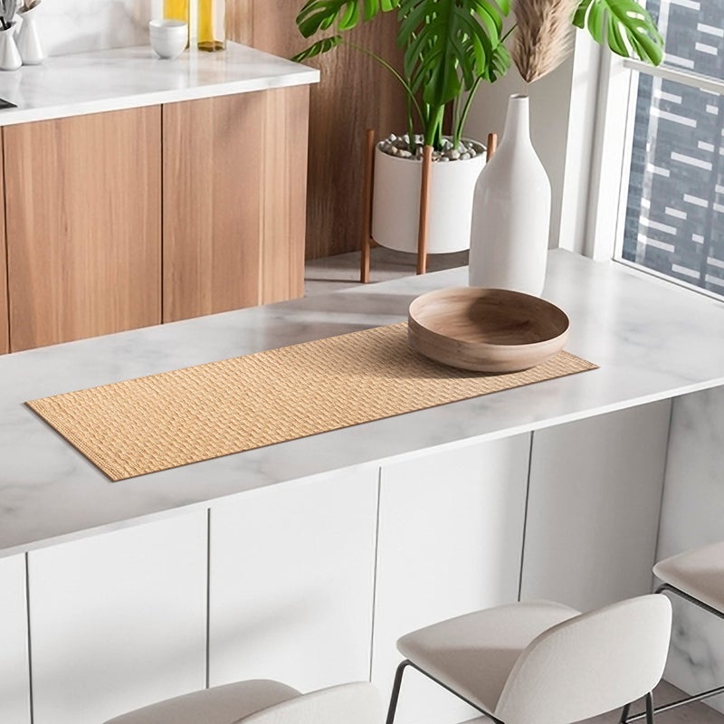 Light & Pro Lightnpro Reversible Jute Woven Table Runner - Farmhouse Burlap  Eco-Friendly Rustic Vintage Dining Decor  Natural Jute Table D?cor for Christmas Holiday New Year Table - 13x36 Inch  Natural Color - Image 2