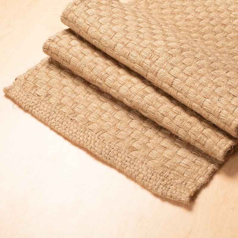 Light & Pro Lightnpro Reversible Jute Woven Table Runner - Farmhouse Burlap  Eco-Friendly Rustic Vintage Dining Decor  Natural Jute Table D?cor for Christmas Holiday New Year Table - 13x36 Inch  Natural Color - Image 4