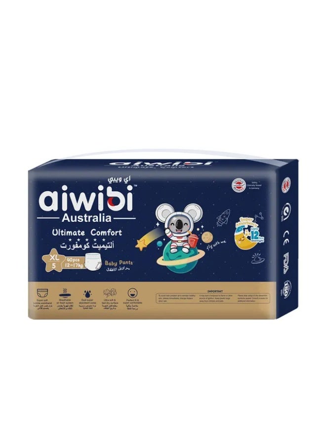 Aiwibi - Night Plus Baby Pants Ultra-Slim & Super Soft - 12-17kg - 40pcs - XL