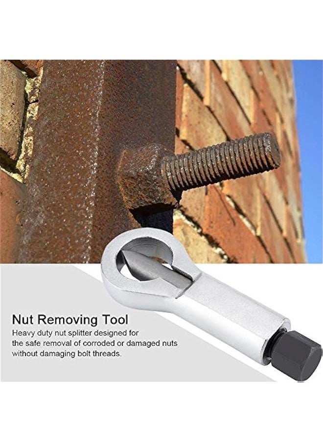 Generic - Heavy Duty Nut Splitter Broken Damaged Corroded Stuck Screw Nut Removal Splitting Tools, Stuck Rusted Nut Breaker Universal Nut Cracker Remover Splitting Set(#2) - Image 1