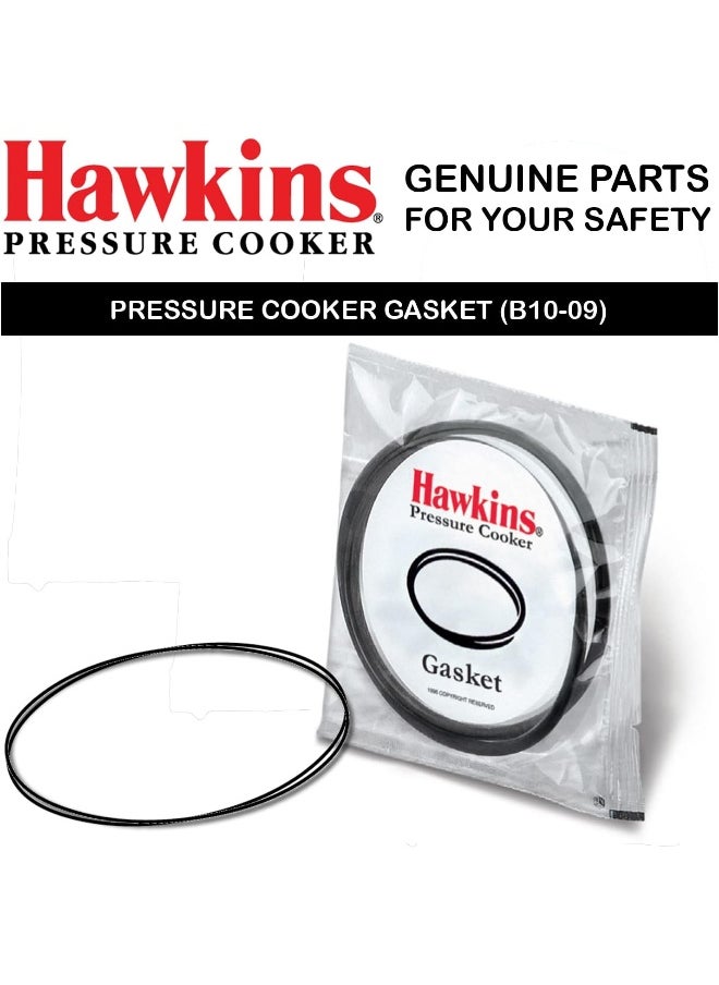 Hawkins Hawkins Gasket for 3.5 to 8-Liter Pressure Cooker Sealing Ring, Medium, Black  - Image 1